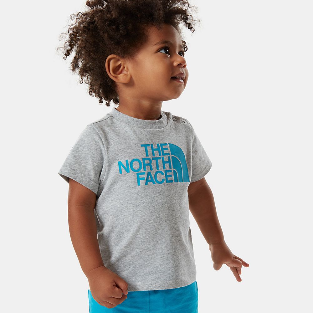 The North Face T-Shirts Baby Australia - The North Face Easy Light Grey (ZAR-145062)